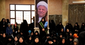 تصاویری از مراسم ارتحال آیت‌الله هاشمی رفسنجانی در مصلی گرگان